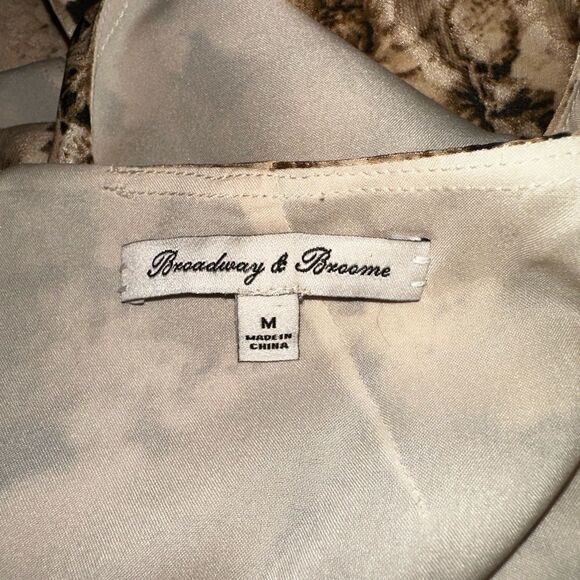 Madewell Broadway & Broome Silk Floral lined shift Dress. Sz M - Picture 7 of 11